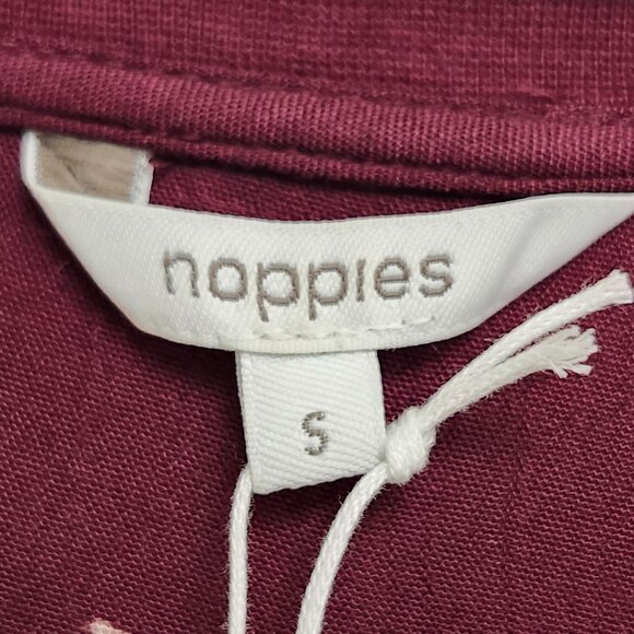 Noppies Women's Burgundy Long Sleeved Nursing Wrap Dress Size S, M & L - Picture 9 of 14
